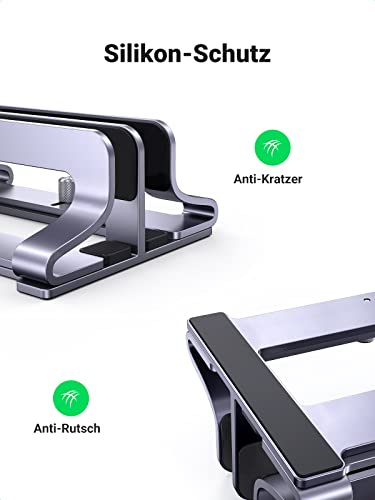 UGREEN Doppelt Vertikaler Laptop Ständer Aluminium Vertikal Stand Vertikaler.