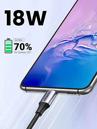 UGREEN USB C Ladekabel USB C Kabel Nylon geflochtenes USB auf USB C Kabel kompatibel