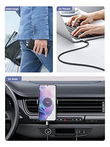 UGREEN USB auf USB-C Nylon Schnellladekabel Kabel 2 Stück