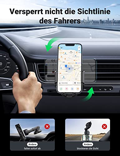 Handy Autohalterung, EasyAcc Auto Vent Halterung - Universal 360 Grad  Drehung KFZ Lüftung Halter für iPhone 13 12 SE 11 pro OnePlus NORD Galaxy  M31 A51 HUAWEI P30 lite Redmi Note 8