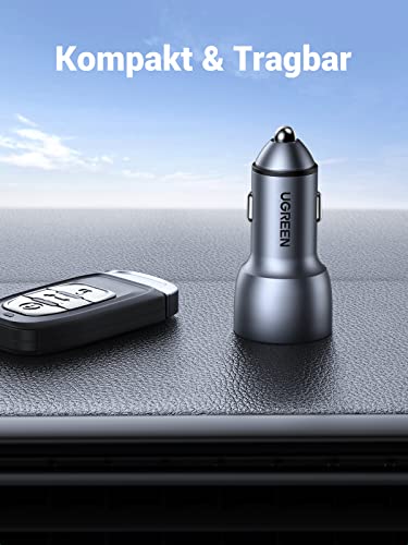 UGREEN USB 36W KFZ Ladegerät QC 3.0mit 1m USB-C Kabel - Kompakt & Tragbar