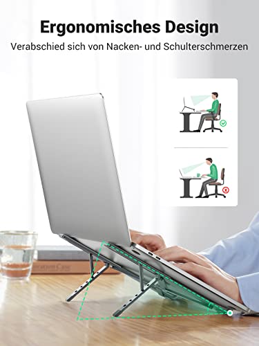 UGREEN Aluminium Laptop Ständer Höhenverstellbar 5 Stufen Laptopständer