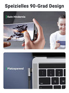 UGREEN 100W USB C auf USB C Kabel Winkel PD 3.0 QC 4.0+ USB-C Ladekabel 90 Grad