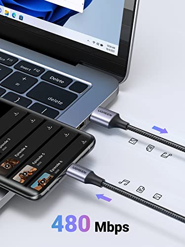 UGREEN USB C Ladekabel USB C Kabel Nylon geflochtenes USB auf USB C Kabel kompatibel