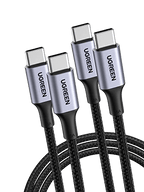 UGREEN 100W USB C auf USB C Kabel 2 Stück PD3.0 QC 4.0/4.0+ USB-C Ladekabel 5A/20V kompatibel - Ladekabel