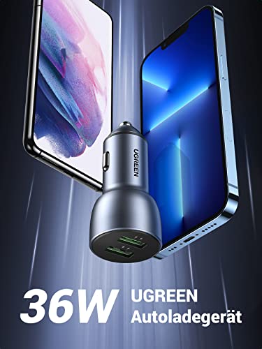 UGREEN USB 36W KFZ Ladegerät QC 3.0mit 1m USB-C Kabel