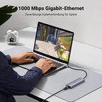 UGREEN USB C Hub 7 in 1 Docking Station mit 4K，30Hz HDMI