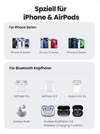 UGREEN 15W 2-IN-1 Magnetischer Kabelloser Ladeständer unterstützt als powerbank eine magsafe-kompatible Nutzung und ist speziell für iPhone 12–14 Serien sowie AirPods und weitere wireless-Kopfhörer ausgelegt.