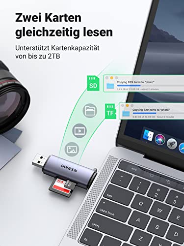UGREEN USB 3.0 Micro SD Kartenleser OTG Aluminum