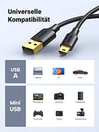 UGREEN USB-A auf Mini USB Datenkabel, USB 2.0