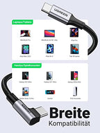UGREEN 100W USB C auf USB C Kabel Winkel PD 3.0 QC 4.0+ USB-C Ladekabel 90 Grad