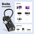 UGREEN USB LAN Adapter USB Ethernet Adapter USB Netzwerkadapter