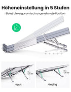 UGREEN Aluminium Laptop Ständer Höhenverstellbar 5 Stufen Laptopständer