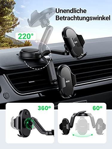 UGREEN KFZ Handyhalterung Auto Saugnapf Armaturenbrett 360°.