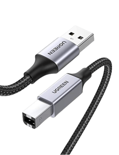 UGREEN Druckerkabel USB 2.0 Typ B USB Kabel USB A auf USB B Printer Cable Kompatibel mit HP, Canon, Epson, Lexmark, Dell, Brother