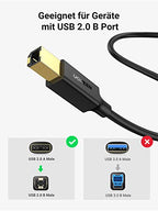 UGREEN USB Druckerkabel, Scanner Kabel
