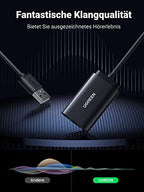 UGREEN Externe USB Soundkarte Klinke