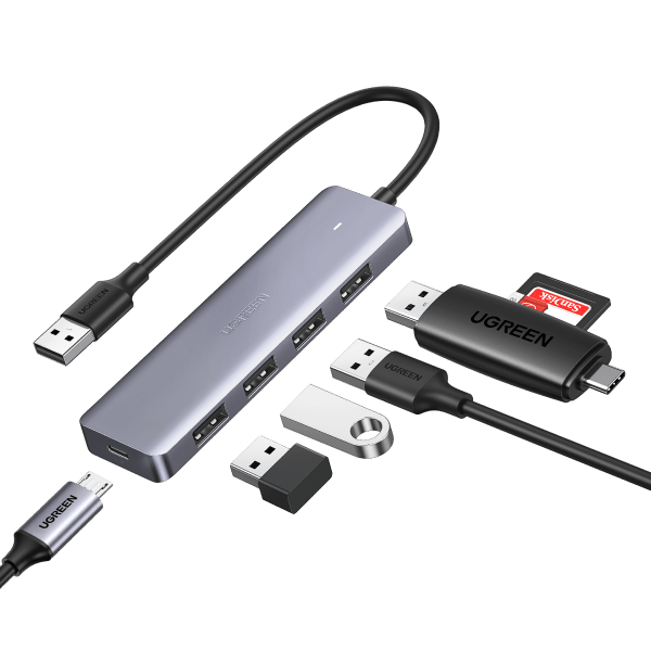 UGREEN USB Hub 3.0 USB Verteiler für USB Erweiterung