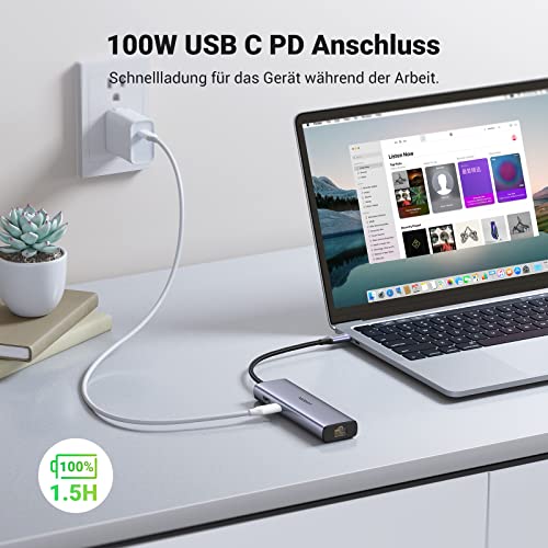 UGREEN USB C Hub 7 in 1 Docking Station mit 4K，30Hz HDMI