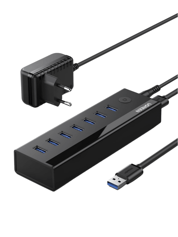 UGREEN USB Hub Aktiv 3.0 mit Netzteil USB Adapter