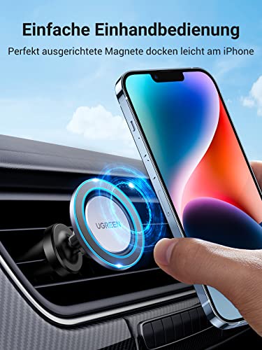 XDeer Handyhalterung Auto Magnet Kompatibel mit MagSafe Autohalterung Handy-Halterung,  (Magnet KFZ handyhalterung 3M Kleber für iPhone 14 13 12)