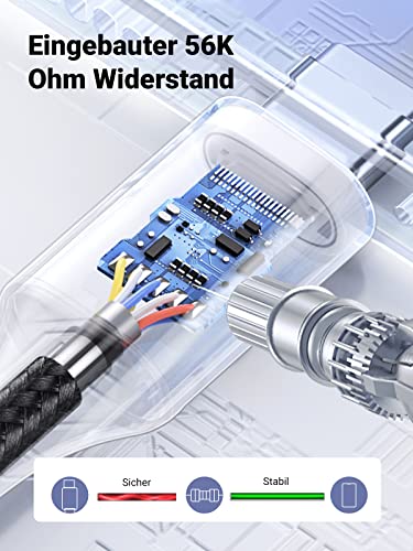 UGREEN USB C Ladekabel USB C Kabel Nylon geflochtenes USB auf USB C Kabel kompatibel