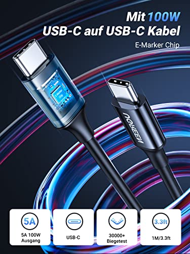 UGREEN Zigarettenanzünder USB C 130W USB C Autoladegerät 3-Port KFZ Ladegerät