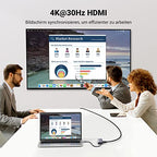 UGREEN USB C Hub 7 in 1 Docking Station mit 4K，30Hz HDMI