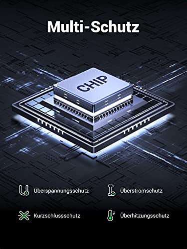 UGREEN USB 36W KFZ Ladegerät QC 3.0mit 1m USB-C Kabel - Multi-Schutz