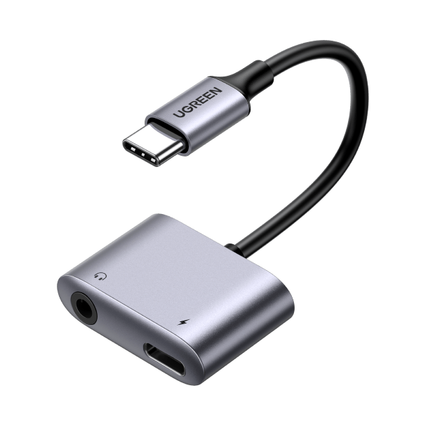 UGREEN USB C auf 3.5mm Klinke Adapter mit Schnellladen USB C Kopfhörer Adapter