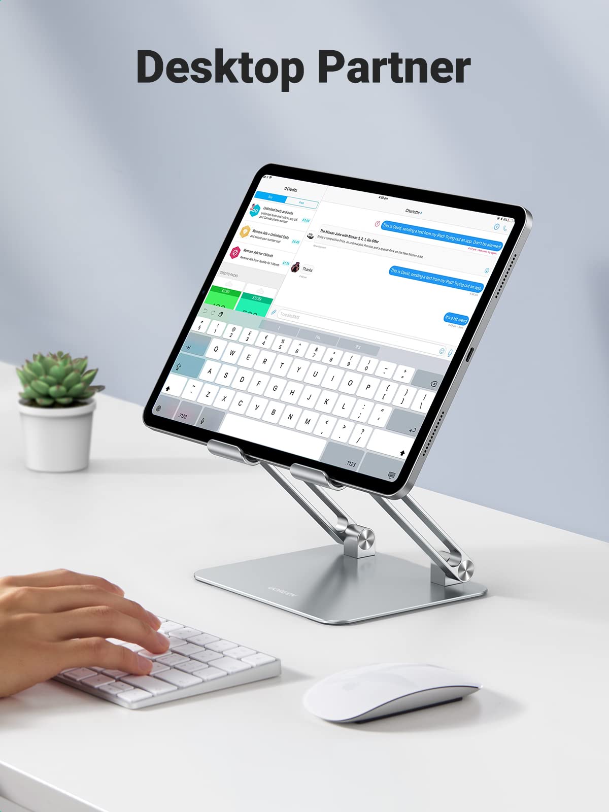 UGREEN Tablet Ständer, Verstellbare Tablet Halterung