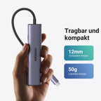 UGREEN Revodok PD 100 W 4K HDMI USB-C Hub, Tragbar und kompakt