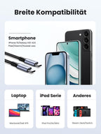 UGREEN USB C auf USB C Kabel 2 Stück 60W PD 3.0 PPS USB C Ladekabel