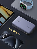 UGREEN 100W Power Bank 20000mAh Powerbank eignet sich als powerbank als „Ein für alle“-Lösung und versorgt unterschiedlichste Geräte zuverlässig mit Energie.