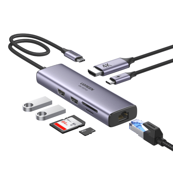 Ugreen 7-in-1 4K HDMI&VGA USB C Hub