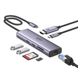 UGREEN Revodok HDMI USB-C Hub (7-IN-1, 4K@60Hz, 1000Mbit/s)