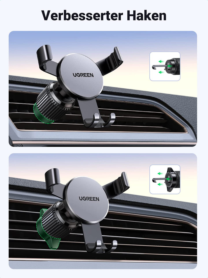 GVAVIY Handyhalterung Auto, mit Metallhaken Handyhalterung Auto Lüftung  (Einbau) Kompatibel 4,7-6,9-Zoll-Smartphone。 : : Elektronik & Foto