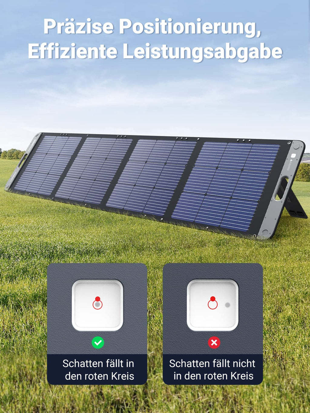 UGREEN Faltbares Solarpanel Schnellaufladung（200W）