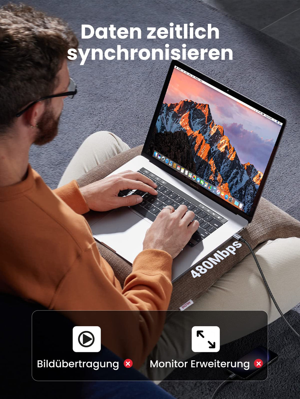 UGREEN USB C auf USB C Kabel 2 Stück 60W PD 3.0 PPS USB C Ladekabel