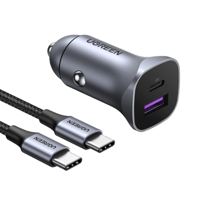 UGREEN PD3.0 & QC3.0 Autoladegerät (30W, Dual-Ports)
