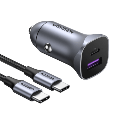 UGREEN 30 W PD3.0 & QC3.0 Autoladegerät mit Dual-Ports