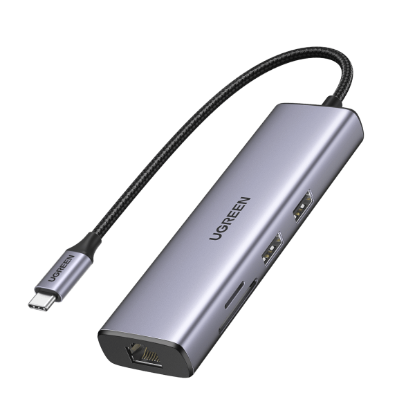 UGREEN USB C Hub 7 in 1 Docking Station mit 4K，30Hz HDMI