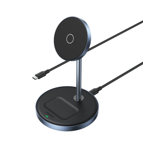UGREEN 15W 2-IN-1 Magnetischer Kabelloser Ladeständer