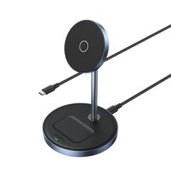 UGREEN 2-in-1 magnetischer Ladeständer, Kabellose Ladestation, Ladegerät