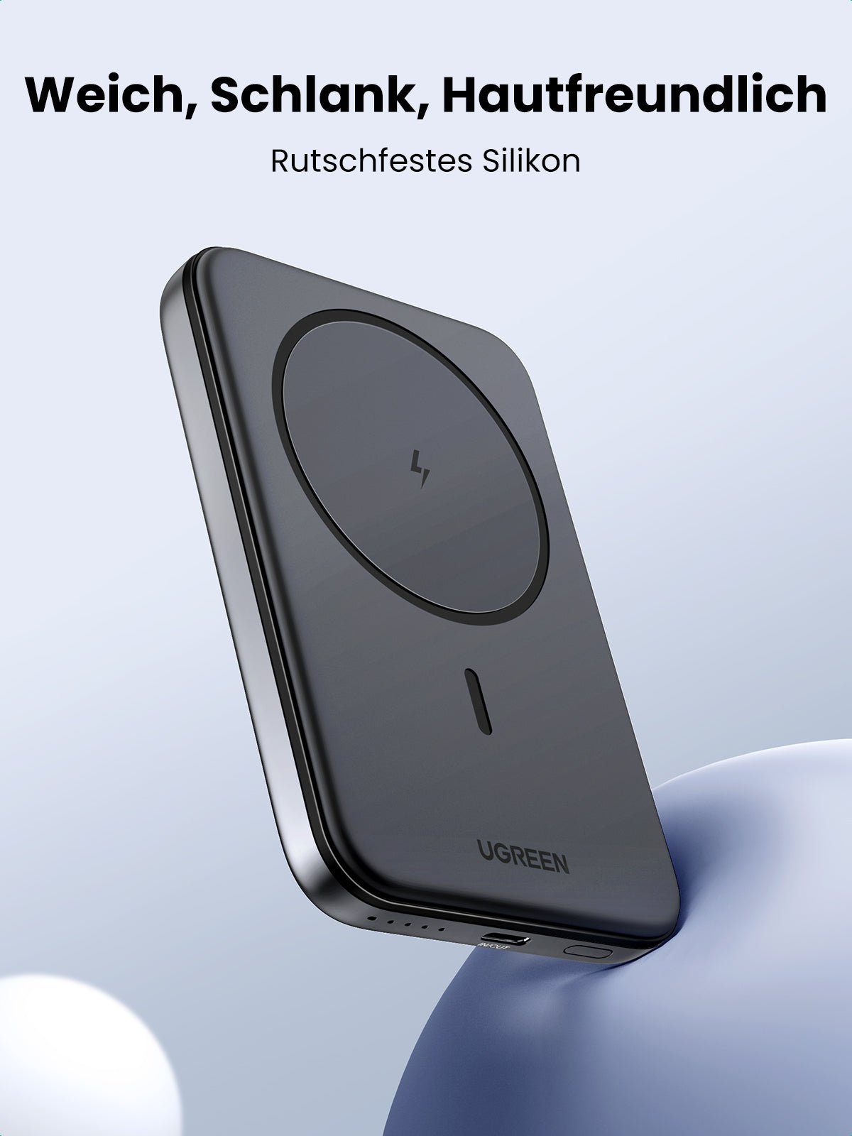 UGREEN External Battery Magnetic Wireless 10,000 mAh USB C USB A Fast Charge PD QC 3.0 20W Power Bank Induction Qi 15W Max Compatible with iPhone 15 Plus Pro Max iPhone 14