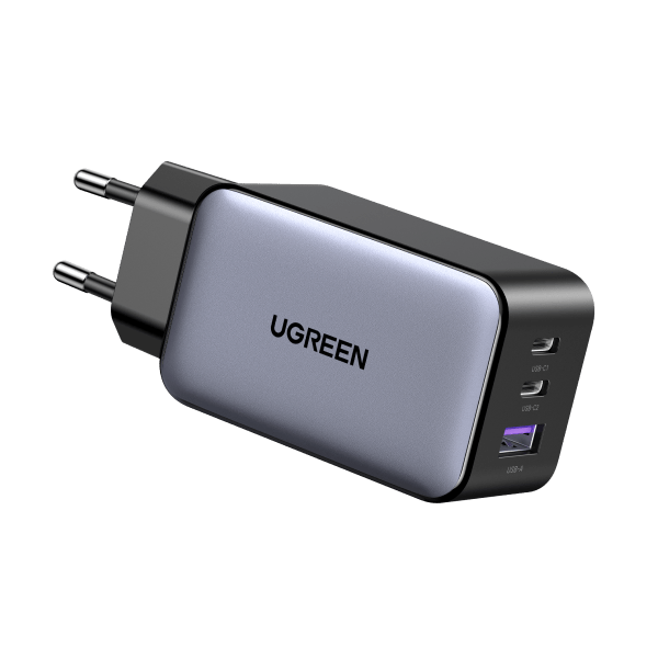 Ugreen 65W USB C Ladegerät 3-Ports GaN Wandladegerät