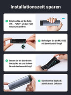 UGREEN M.2 SSD Adapter USB 3.2 10 Gbps Gen2 Aluminium Gehäuse