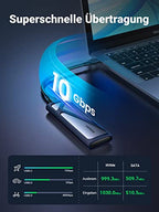 UGREEN M.2 SSD Adapter USB 3.2 10 Gbps Gen2 Aluminium Gehäuse