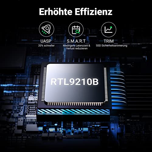 UGREEN M2 SSD USB 3.2 10 Gbps Gen 2  Aluminium Gehäuse mit Kühlkissen